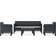 vidaXL 3067235 Loungeset, 1 Bord inkl. 2 Stolar & 1 Soffor