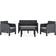 vidaXL 3067234 Lounge-Set, 1 Tisch einschl. 2 Stühle & 1 Sofas