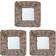 vidaXL Basket Wall Mirror 5.9x5.9" 3