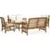 vidaXL 3057973 Loungesæt, 1 borde inkl. 2 stole & 2 sofaer