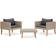 vidaXL 310218 Lounge-Set, 1 Tisch einschl. 2 Sofas