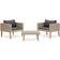 vidaXL 310218 Loungesæt, 1 borde inkl. 2 sofaer