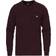 Lyle & Scott Crew Neck Lambswool Blend Jumper - Burgundy