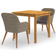 vidaXL 3067731 Essgruppe, 1 Tisch einschl. 2 Stühle