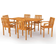 vidaXL 3059600 Ensemble repas de patio, 1 Table incluse 6 Chaises