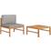 vidaXL 316117 Loungeset, 1 Bord inkl. 1 Soffor