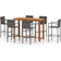 vidaXL 3068018 Ensemble de Bar d'Extérieur, 1 Table incluse 6 Chaises