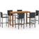 vidaXL 3068018 Ensemble de Bar d'Extérieur, 1 Table incluse 6 Chaises