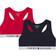 Tommy Hilfiger Logo Bra 2-pack - Red/Navy Owd