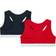 Tommy Hilfiger Logo Bra 2-pack - Red/Navy Owd