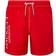 Hackett London Logo Swim Shorts - Tech Red