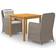 vidaXL 3067724 Essgruppe, 1 Tisch einschl. 4 Stühle