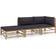 vidaXL 3058246 Loungesæt, borde inkl. 2 sofaer