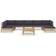 vidaXL 3058250 Loungeset, 1 Bord inkl. 6 Soffor