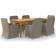 vidaXL 3067911 Essgruppe, 1 Tisch einschl. 6 Stühle