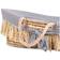 Childhome Moses Basket Raffia with Mattress & Cover Grey 18.5x33.1"