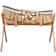 Childhome Moses Basket Raffia with Mattress & Cover Marin 18.5x33.1"