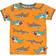 Småfolk Short-sleeved T-shirts - Orange with Shark Print