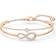 Swarovski Infinity Bangle - Rose Gold/Transparent