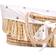 Childhome Moses Basket Raffia with Mattress & Cover Hearts 47x84cm