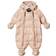 Ver De Terre Featherlight Baby Wintersuit with Fur - Mahogany Rose