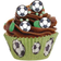 Decora Football Muffin Case 5 cm