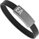 Emporio Armani Leather Bracelet - Black