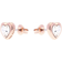 Ted Baker Boucles oreilles Femme TBJ1654-24-02 Transparent, Doré rose