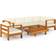 vidaXL 3057934 Loungesæt, 1 borde inkl. 1 stole & 5 sofaer