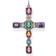 Thomas Sabo Cross Pendant - Silver/Multicolour