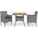 vidaXL 3058313 Set da pranzo per patio, 1 Tavolo incluso 2 Sedie