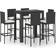 vidaXL 3064798 Bargruppe, 1 Tisch einschl. 6 Stühle