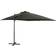 vidaXL Cantilever Umbrella with Pole and LED Lights 250cm