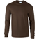 Gildan Classic Long Sleeve T-shirt - Dark Chocolate