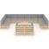 vidaXL 3077279 Loungeset, Bord inkl. 12 Soffor