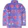 Hatley Fuzzy Fleece Zip Up - Twisty Rainbow Hearts (F21THK240)