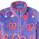 Hatley Fuzzy Fleece Zip Up - Twisty Rainbow Hearts (F21THK240)