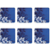 Denby Colours Blue Foliage Glasunderlägg 6st