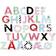 Micki G Letters & Stickers with Different Pattern