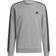 adidas Men's Sportwear Essentials Fleece 3-Stripes Sweatshirt - Medium Grey Heather/Black