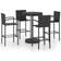 vidaXL 3064771 Conjunto de Bar Exterior, 1 Mesa incl. 4 Sillas