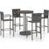 vidaXL 3064771 Conjunto de Bar Exterior, 1 Mesa incl. 4 Sillas