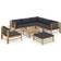 vidaXL 3058218 Loungeset, 1 Bord inkl. 1 Stolar & 5 Soffor