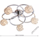 Endon Talia Ceiling Flush Light ∅ 56cm