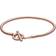 Pandora Moments T Bar Snake Chain Bracelet - Rose Gold