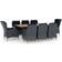 vidaXL 3060186 Juego de comedor de patio, 1 Mesa incl. 8 Sillas