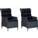 vidaXL 3060186 Juego de comedor de patio, 1 Mesa incl. 8 Sillas