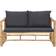 vidaXL 315601 Loungeset, 1 Bord inkl. 2 Stolar & 1 Soffor