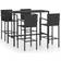 vidaXL 3064843 Outdoor Bar Set, 1 Table incl. 4 Chairs