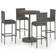 vidaXL 306476 Bargruppe, 1 Tisch einschl. 4 Stühle